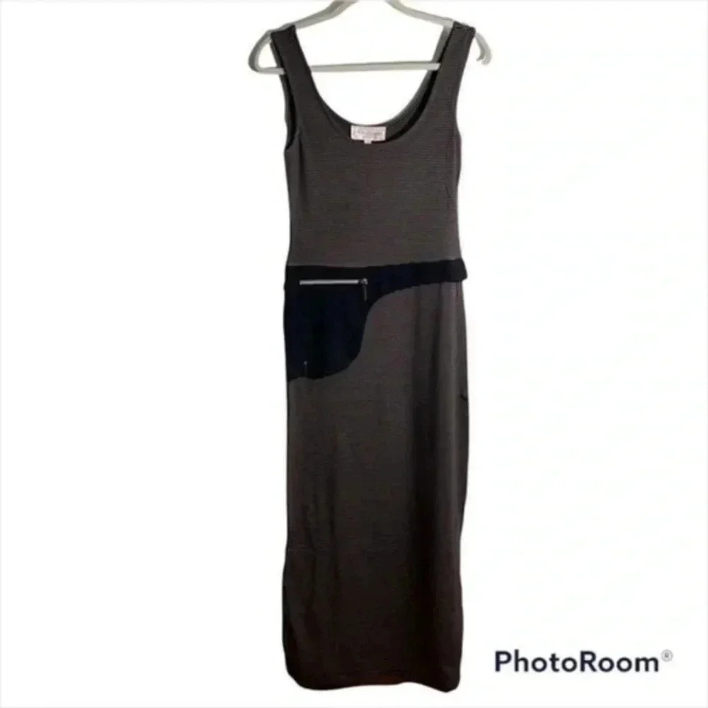 Philosophy Sleeveless Striped Maxi dress with back pockets Small - Picture 3 of 8